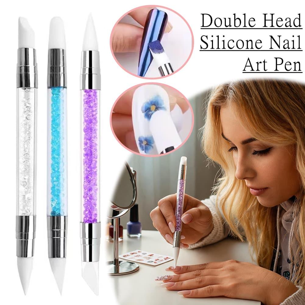 Nail Art Double‑Head Silicone  - огляд і ціна Wax Applicator Pad